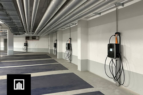 j c construction ev charger commercial installation